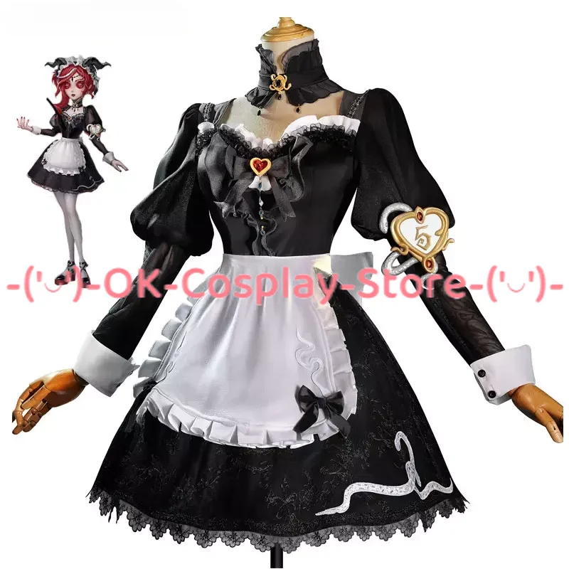 

Game Identity V Priestess Fiona Gilman Cosplay Costume Women Cute Black Maid Dress Party Suit Halloween Uniforms Custom Made