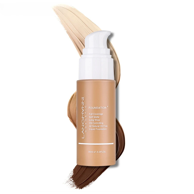 Liquid Foundation Full Concealer Coverage Matte Soft Texture Base Makeup Oil-control Foundation Cream Long Lasting Face Cosmetic