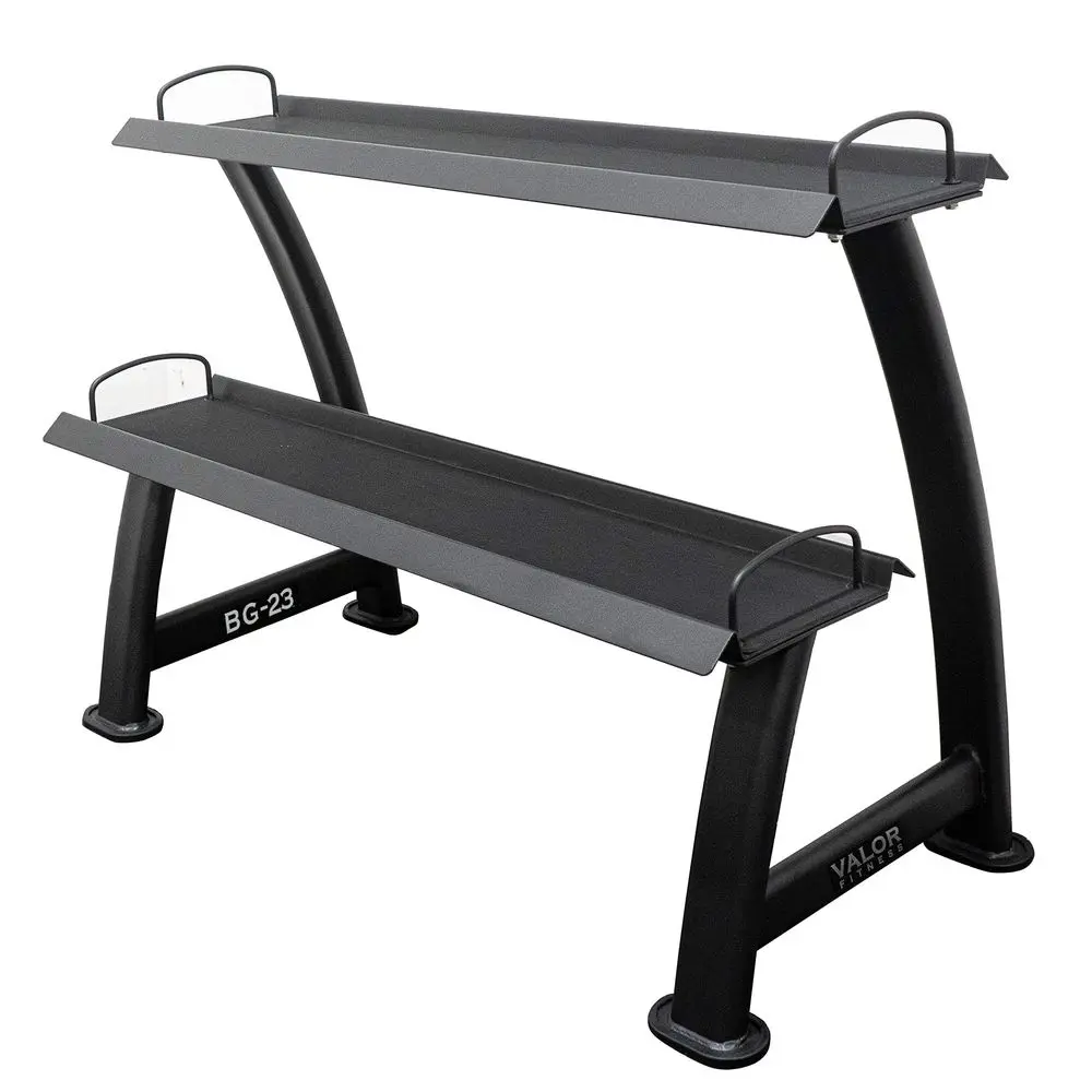 

2Tier Kettlebell Storage Rack Heavy Duty Weight Holder, Organize Gym Equipment, 600 lb Max Weight Capacity for Dumbbells, Kettl
