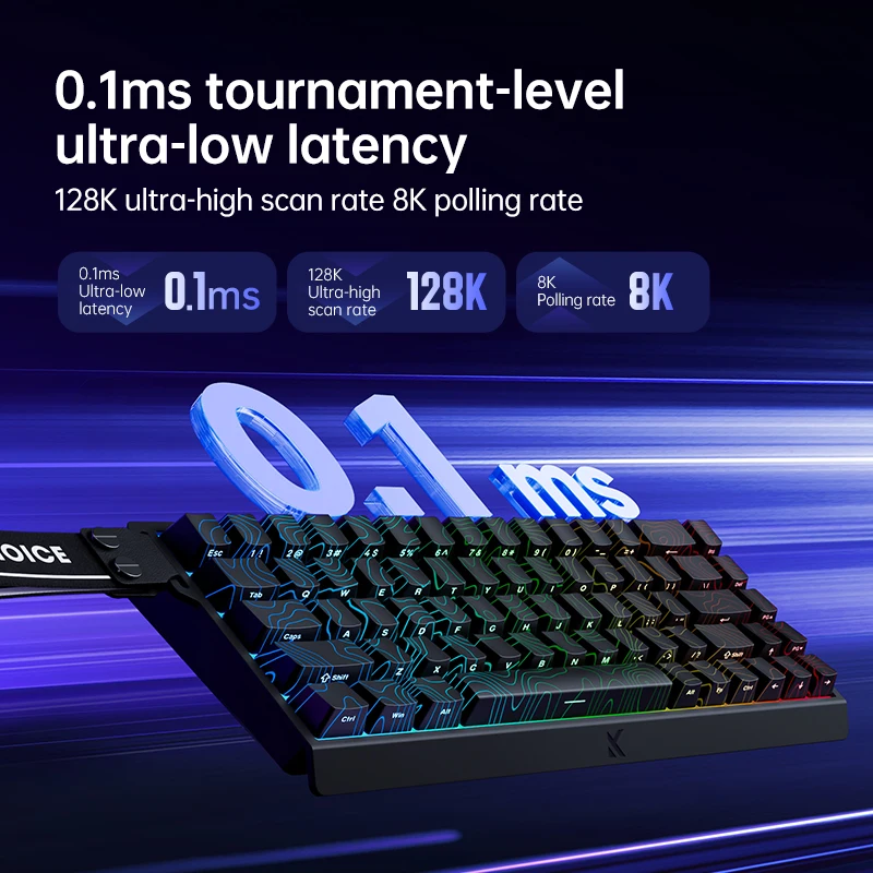 MCHOSE Ace 60 Pro 68 Magnetic Axis Mechanical Keyboard 0.01ms Latency RT 0.01mm 128K Customized Esports Gaming Keyboard Origina