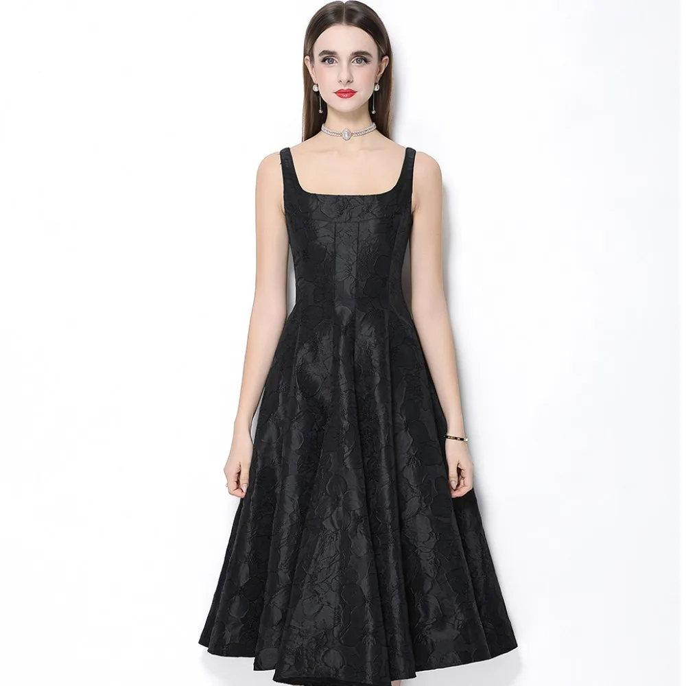

Elegant Vintage Floral Embroidery Off-Shoulder Dress Women's Autumn Winter Slimming Evening Party Dress Long Skirt