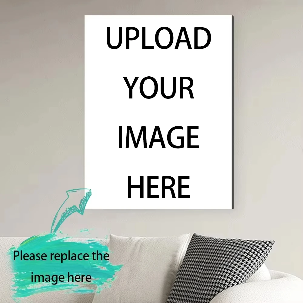 قم بتخصيص طباعة تصميم صورةك، ملصق شخصي مخصص للرسم على القماش، للصور العائلية، ديكور فني جداري حديث #5
