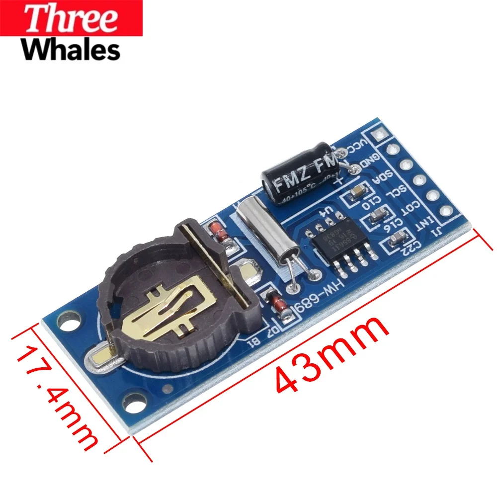 1/2/5PCS PCF8563 RTC Board THR PCF8563 Real Time Clock Module I2C Interface 3.3V for Arduino