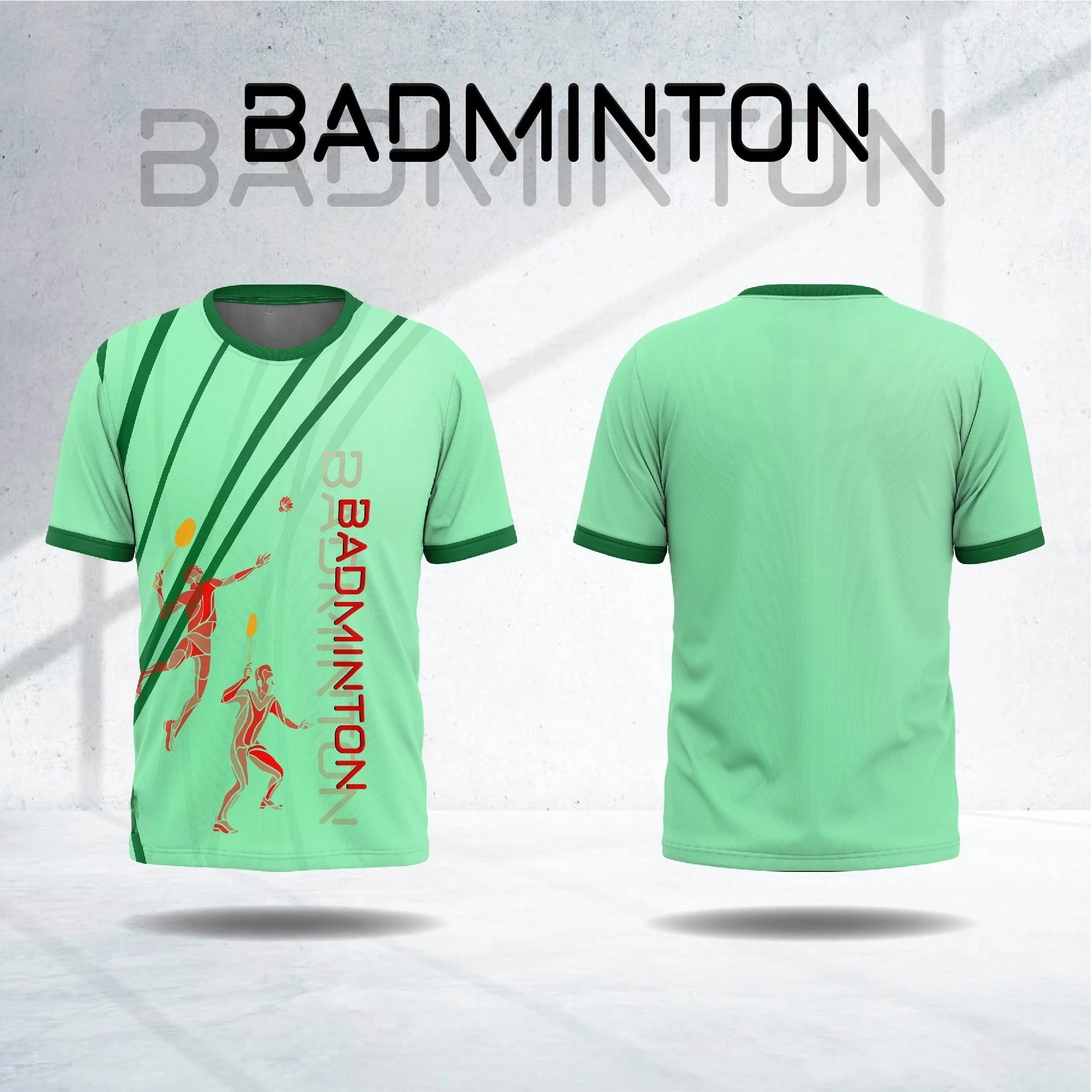 Men's Badminton T-Shirt 3D Print Summer Outdoor Short Sleeve Quick Dry Badminton Shirt Breathable and Comfortable Men's Gym Top image 4