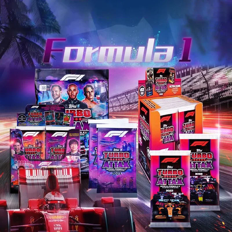 Коллекционный набор-сюрприз Topps Turbo Attax Formula 1 F1 Racing Game Cards Mystery Box (22-23) для фанатов и любителей F1 – идеальный подарок