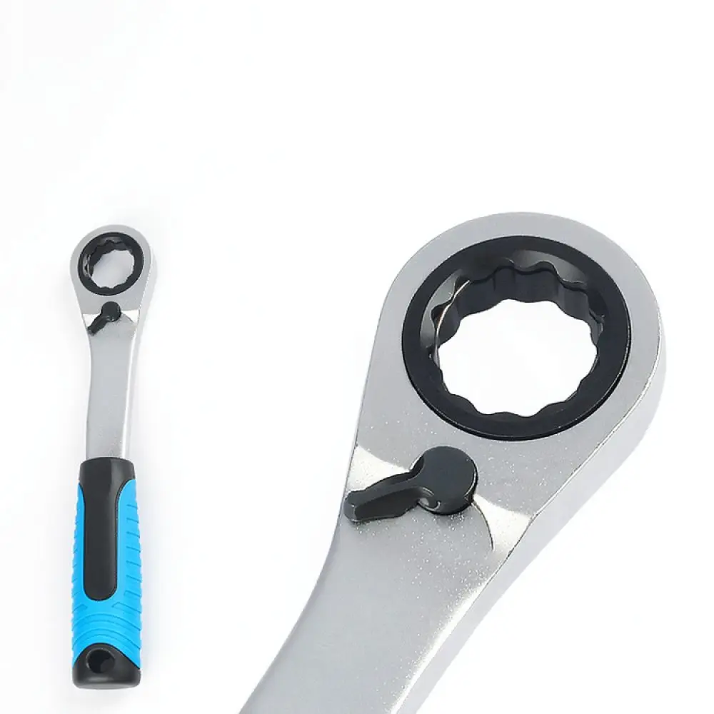 For For Musentang Through Hole Ratcheting Spanner Socket Set Manual Tool For Long Threaded Bolt Automotive Mechanical Repair