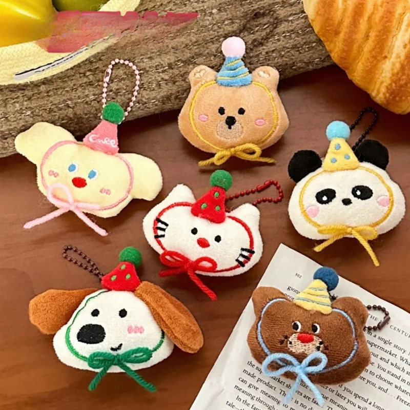 Knuffels pluche kerststijl klein dier beeldje hanger Kawaii prachtige rugzak hanger aanwezig voor vriend