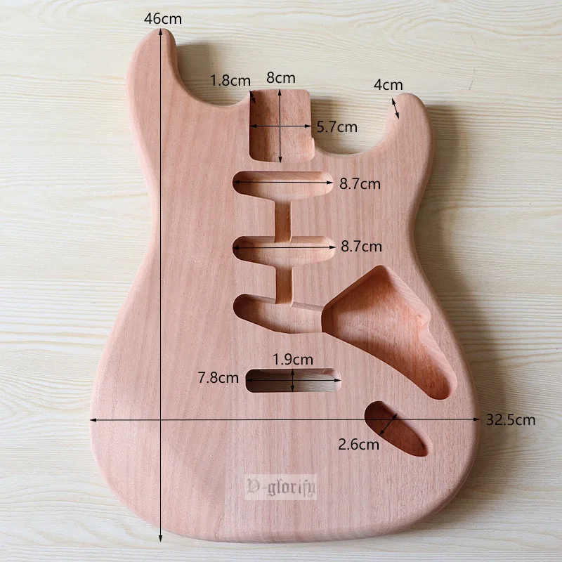 Electric Guitar Body, Mahogany Wood Style, Natural Color Guitar Barrel, Unfinished, High Quality, New Arrival