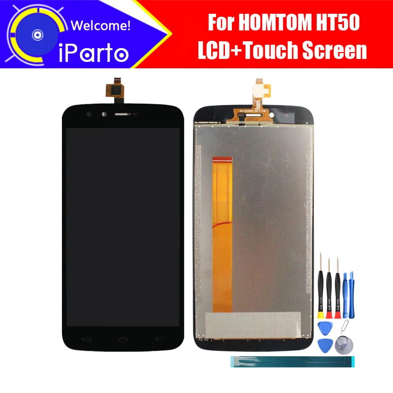 

5.5 inch HOMTOM HT50 LCD Display+Touch Screen Digitizer Assembly 100% Original New LCD+Touch Digitizer for HT50 +Tools