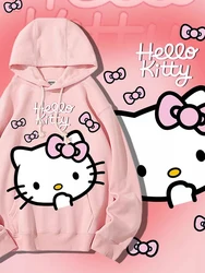 New Spring and Autumn Thin hoodies Children's Clothing Hello Kitty hoodie for girls Sanrio Round neck hoodie Girls' outerwear