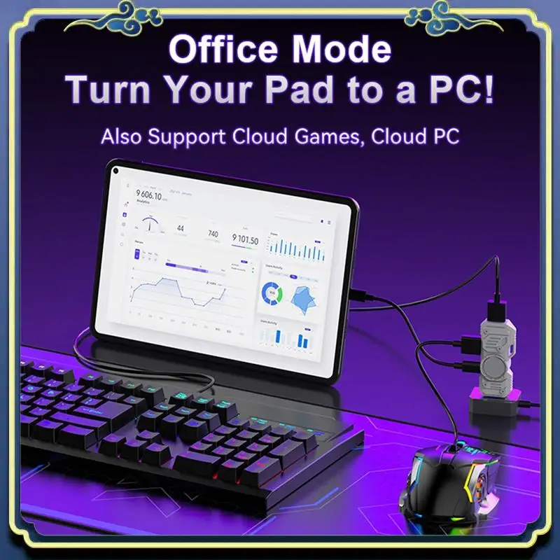 Convertitore controller mobile mini gioco portatile per convertitore tastiera e mouse controller di gioco per telefono cellulare