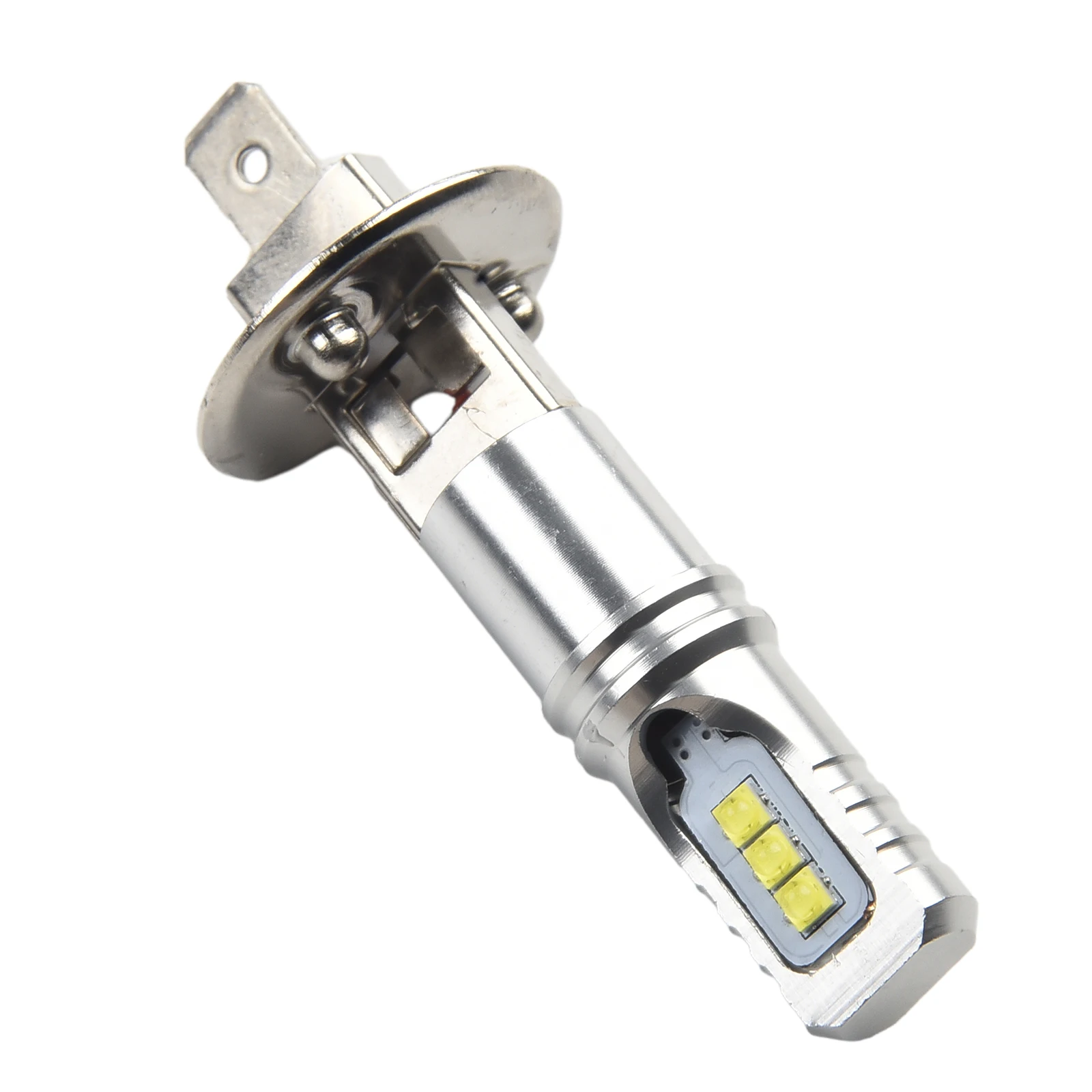 6 LEDs/bulb H1 LED Bulbs 6000K Application High Low Beam Fog Lamp Left Metal Super Bright White DC 12V Easy Installation