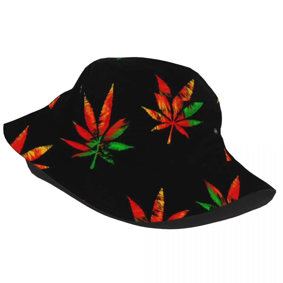 Bucket Bob Cap Hip Hop Gorros Reggea Print Panama Cap Beach Sun Fishing Hat