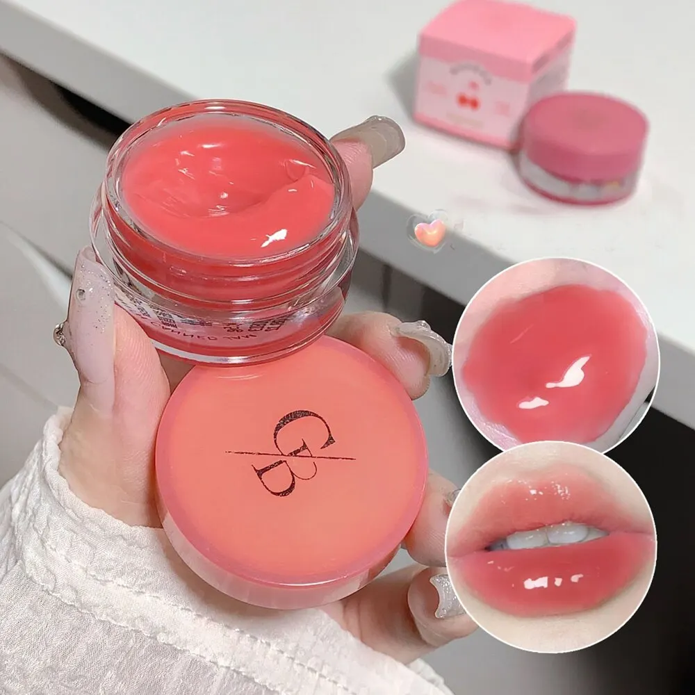 Canned Jam Lip Gloss Gege Bear Jam Lip Honey Moisturizing and Shiny Mirror Non Sticky Makeup Lip Glaze