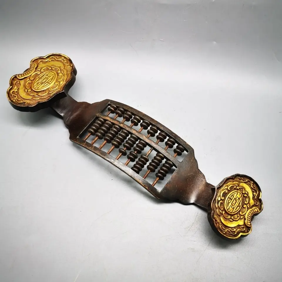 

Antique Purple Copper Gilded Lucky Abacus Home Decoration Ornaments