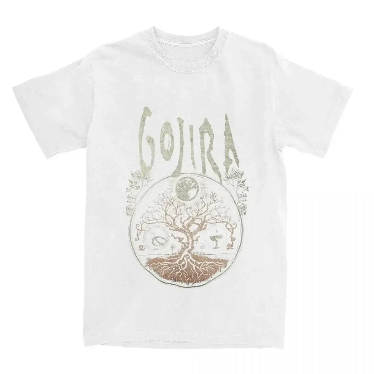 Rock Metal Band Gojiras Men Women\'s T Shirts Merch Vintage Tees T-Shirt Cotton Summer Clothing T-Shirt Cotton Summer Clothing