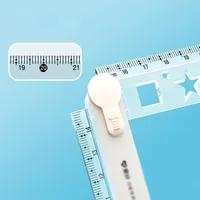 Multifunctional Foldable Ruler 4 Colors Optional Clear Scale Portable Design for School Home Office Geometric Drawing Measuring 6