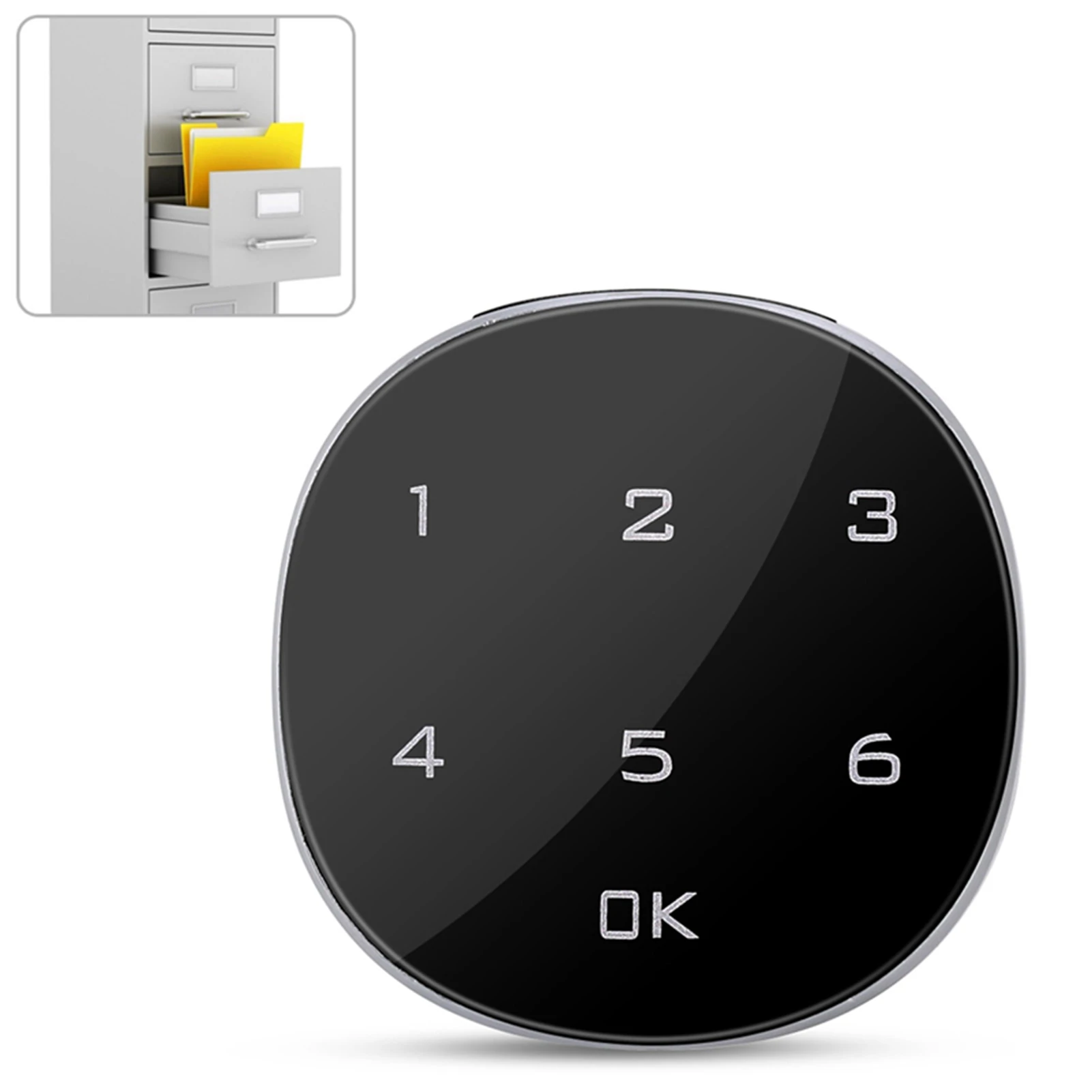 شاشة لمس عالمية، كلمة مرور إلكترونية رقمية، قفل مجمع آمن من سبائك الزنك لدرج ساونا لملف صندوق البريد في الخزانة