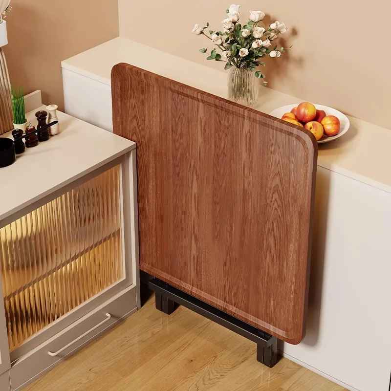 

Складной стол, обеденный стол, бытовой, небольшой, для квартиры, не занимает места, квадратный стол для маджонга, простой портативный киоск