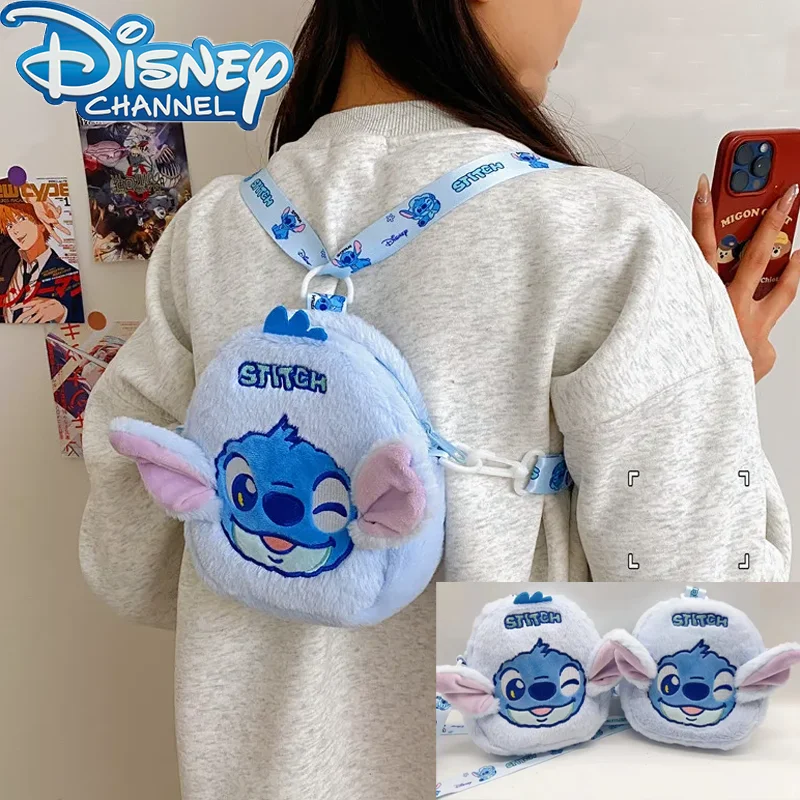 Lilo & Stitch Schattige Tas Disney Cartoon Stitch Pluche Meisjes Crossbody Tas Mode Persoonlijkheid Prinses Kleine Tas Speelgoed Cadeau Anime