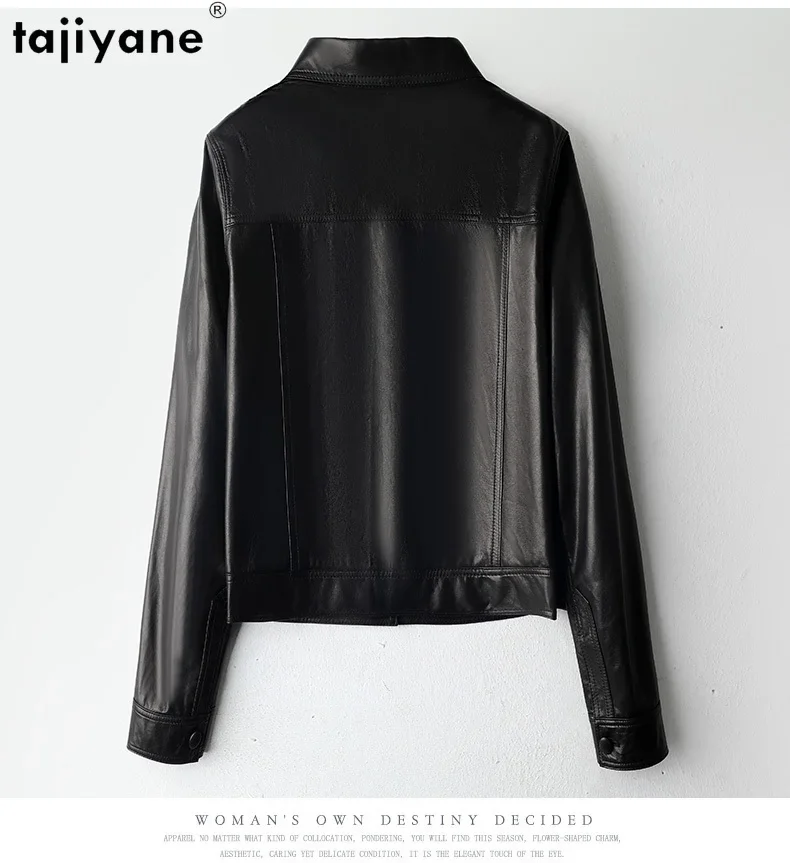 Tajiyane Genuine Leather Jacket Women 2023 New Fashion Real Sheepskin Coat Short Korean Style Outerwears Chaqueta De Cuero Mujer