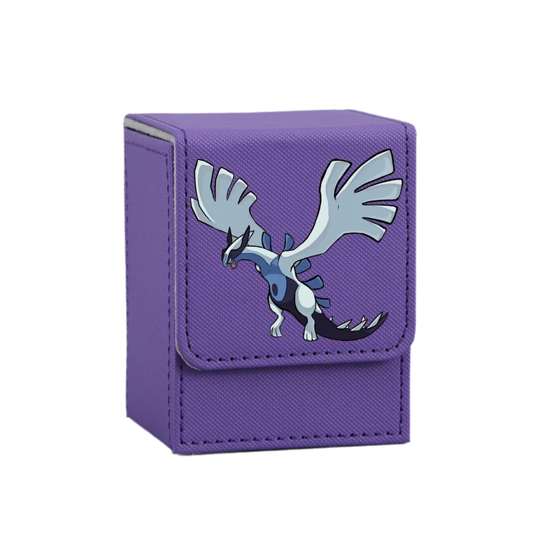 กล่องเก็บการ์ดโปเกมอนแบบใหม่ สำหรับใส่การ์ดซูอิชุน ลูเกีย โฮโอ ซัปโดส กล่องหนัง DIY สำหรับเก็บฟิกเกอร์อนิเมะ เกม ของสะสม ของขวัญ