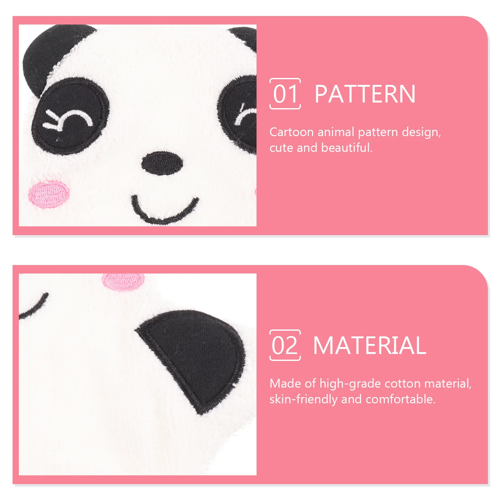 

2Pcs Cartoon Bath Gloves Baby Shower Mittens Cotton Exfoliating Body Scrubber Gloves for Skin Cleaning Newborn Infant Child