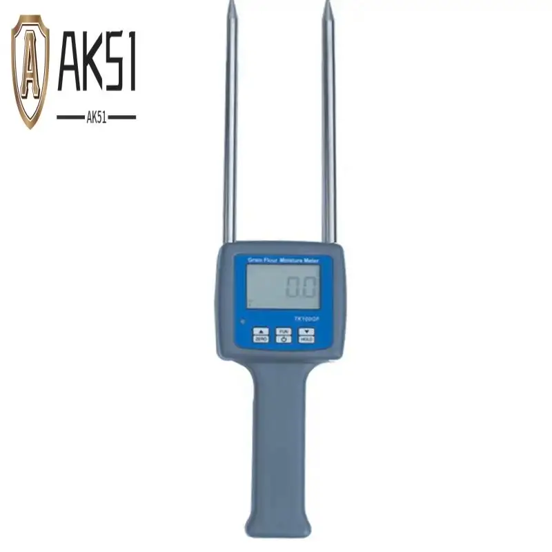 

AK51-TK100GF Ручной тестер влажности муки, крохмала, ЖК-цифровой дисплей с подсветкой, измеритель влажности зерна, тестер влажности