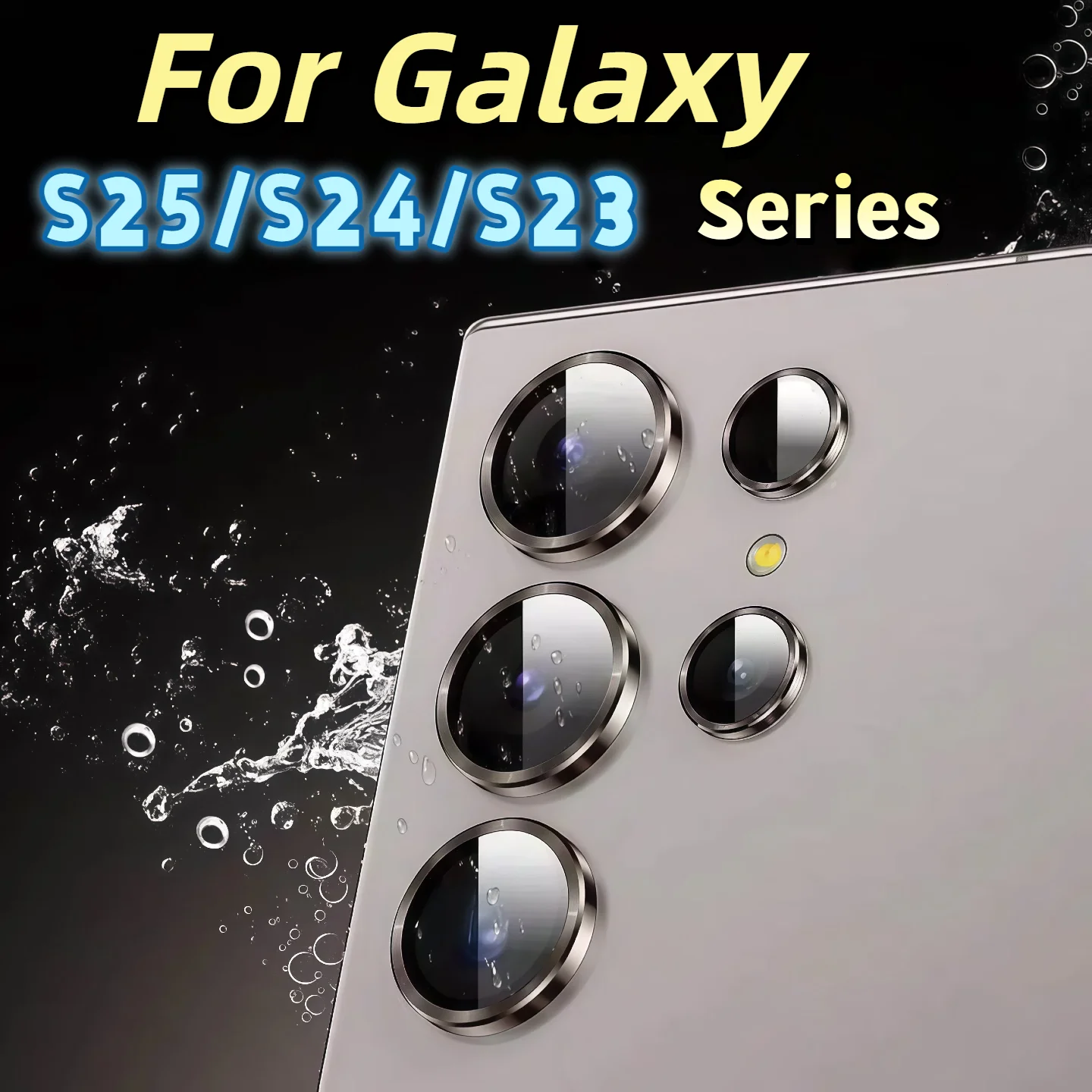 

Для Galaxy S25/S24/S23 Ultra/Plus/S22 Защитная пленка для объектива камеры из закаленного стекла, устойчивая к царапинам, небьющаяся крышка экрана