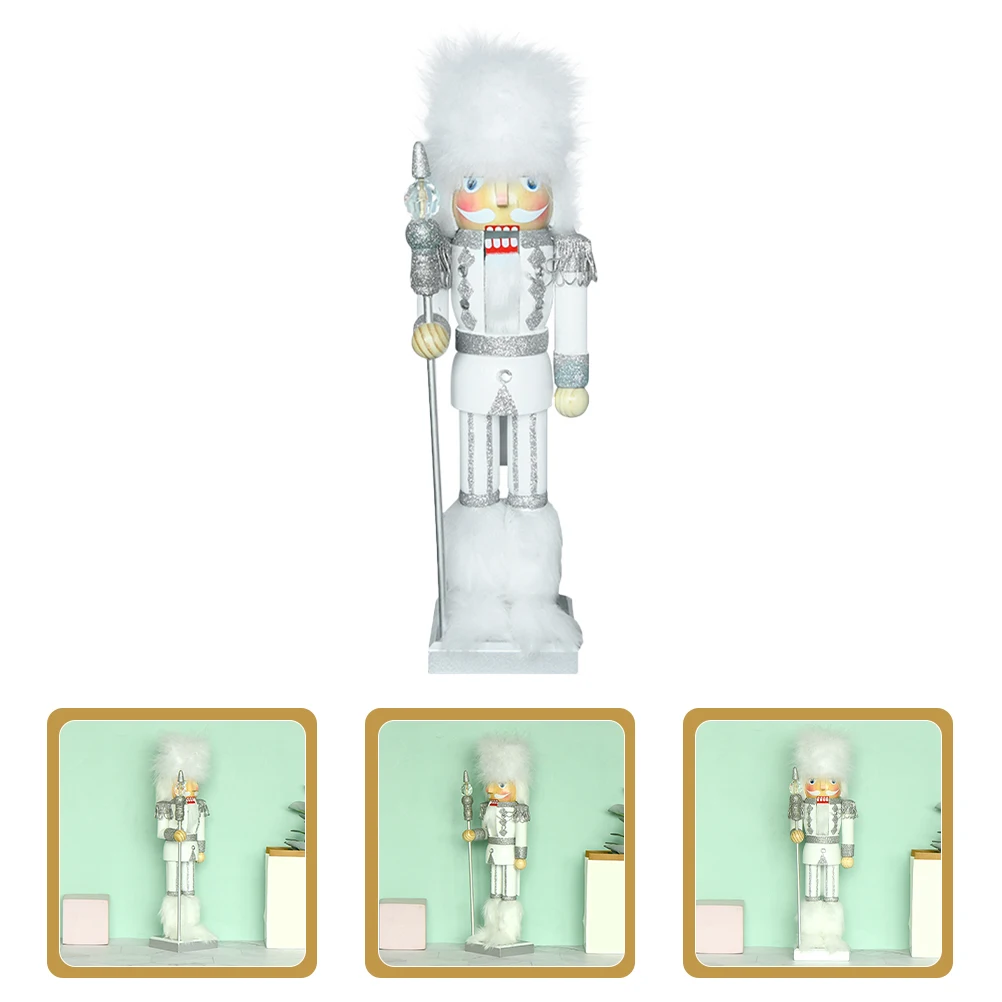 

Wooden Nutcracker Figurines Christmas Decoration Elk Ornament Home Party Gift Craft Tabletop Decor Nutcracker Puppet Festival