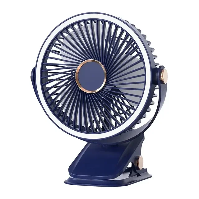 

Clip-on Small Fan, Student Dormitory Bed, Night Light, Clip Fan, Office Desktop, USB Charging, Handheld Ceiling Fan