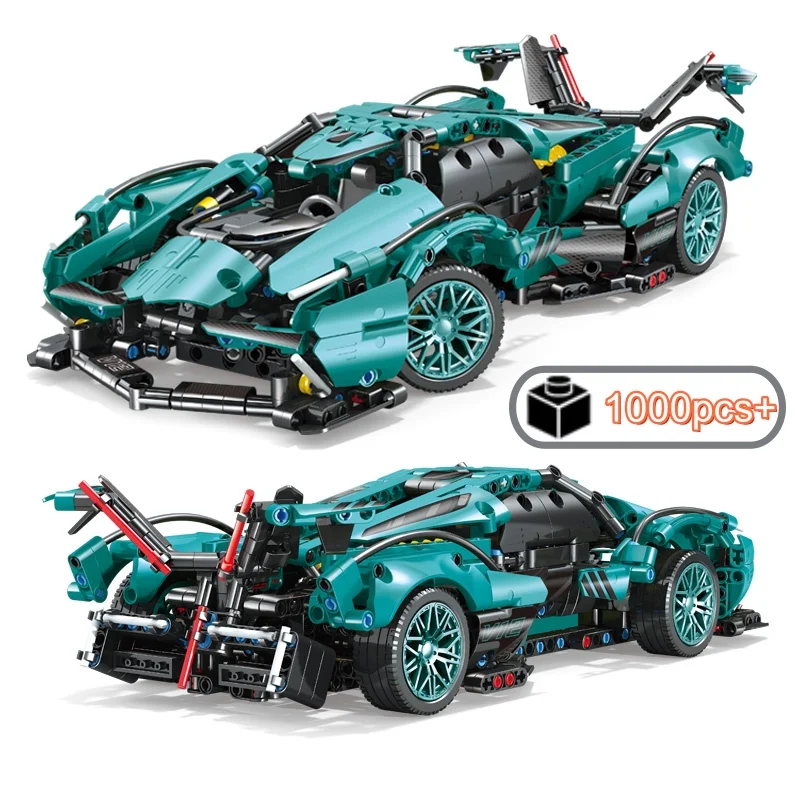 

Городской технический V12 гоночный супер спортивный автомобиль, комплект строительных блоков, масштабная модель автомобиля 1:14, подарок на день рождения, Рождество, Хэллоуин для детей