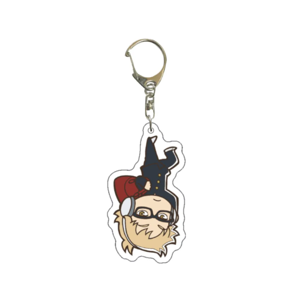 Cartoon Volleyball Boy Keychain High Quality Anime Haikyuu!! Acrylic Key Chain Ring Pendant Accessories Friends Gifts