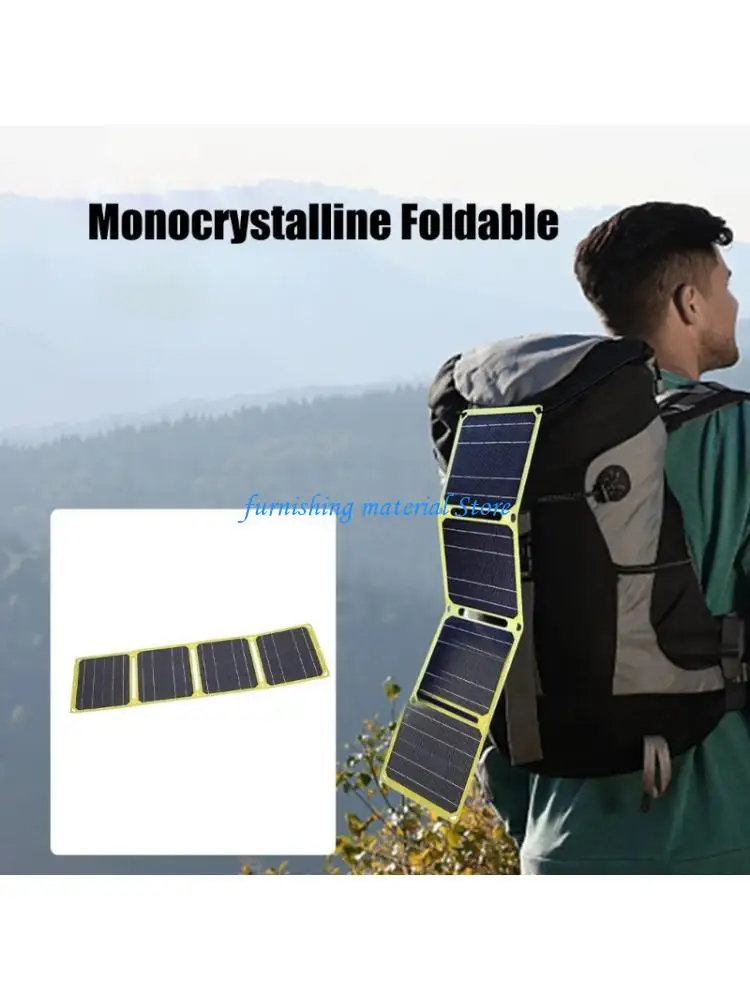 

Y5GD Efficient 40W Foldable Solars Panel Set with USB and Port ETFE Materials Accessory for Camping and Emergencys Set