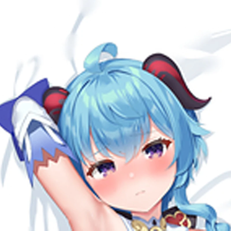 

New Pattern Anime Ganyu Dakimakura Hugging Body Pillow Cover Case double-sided printing‌