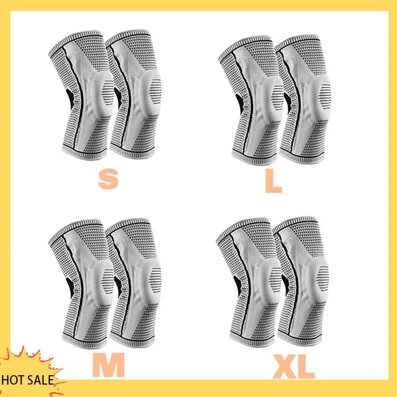 

A66Z 2PCS Knee Brace Support For Running Gym Compression Sleeve For Pain Relief Sports Injury, Men Women Anti-Slip