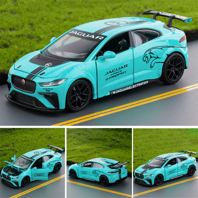1:32 Metal Jaguar I-PACE Diecast Car Model Blue Red