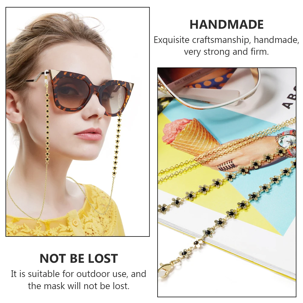 

3PCS Eyeglasses Chain Simple Multi purpose Copper Anti lost Thick Glasses Chains For Dance Practical Durable