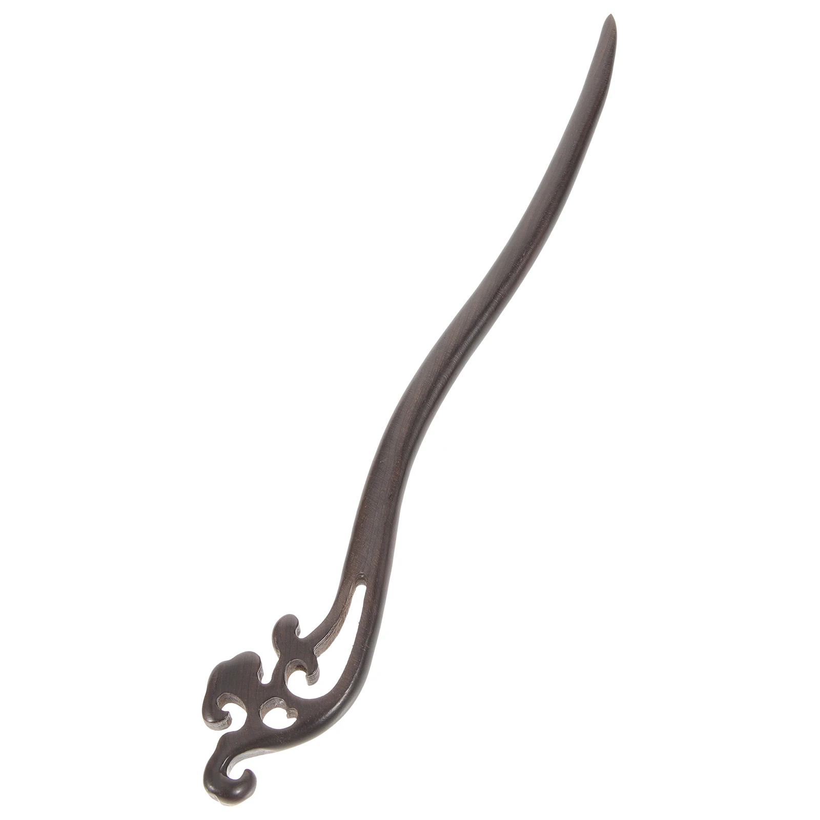 

Wooden Hair Stick Black Ebony Design Hairpin For Hanfu Chignon Bun Accessories Cosplay Party Gift Women