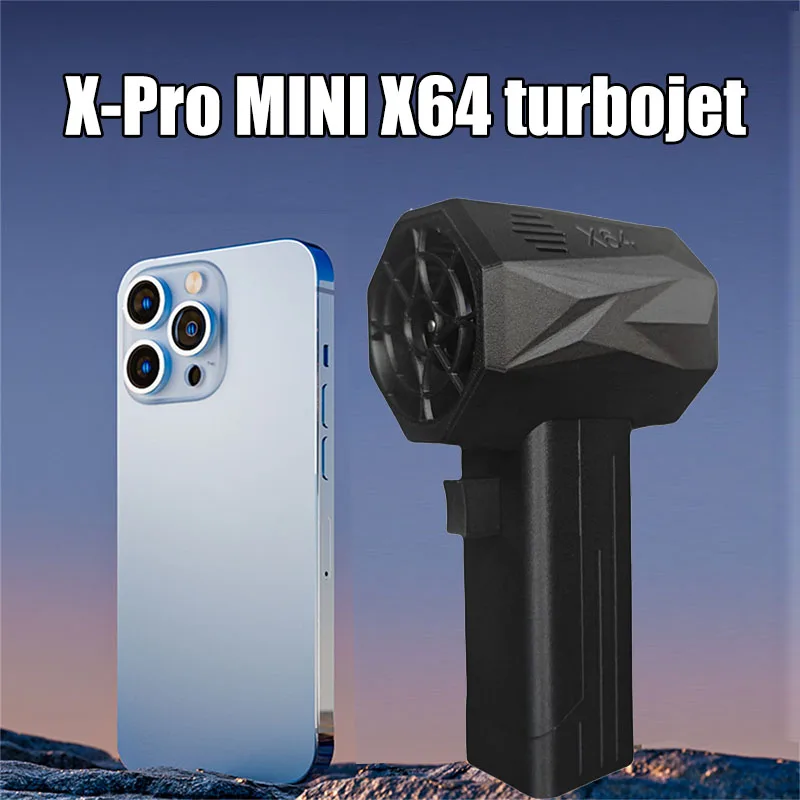 X-Pro MINI X64 Air Gun Turbo Jet Fan Electric POWERFUL BLOWERS Handheld Violent Fan Car Wash Snow Removal Air Dryerthrust 1400g