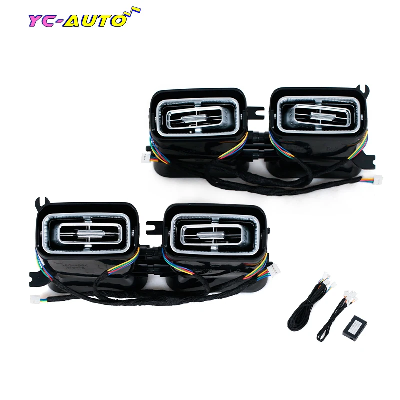 لمرسيدس بنز GLE GLS W167 2020 سيارة LED الجبهة توربو منفذ الهواء تكييف الهواء تنفيس الضوء المحيط اكسسوارات السيارات #1