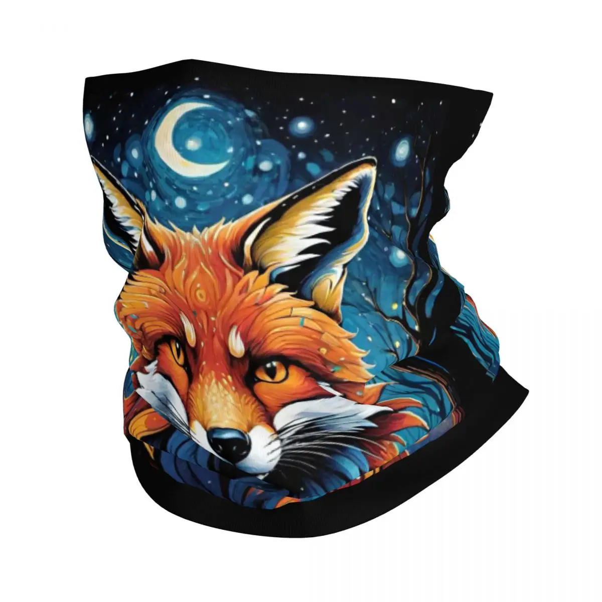 Custom Fox Bandana Winter Neck Warmer Men Windproof Wrap Face Scarf for Ski Gaiter Headband