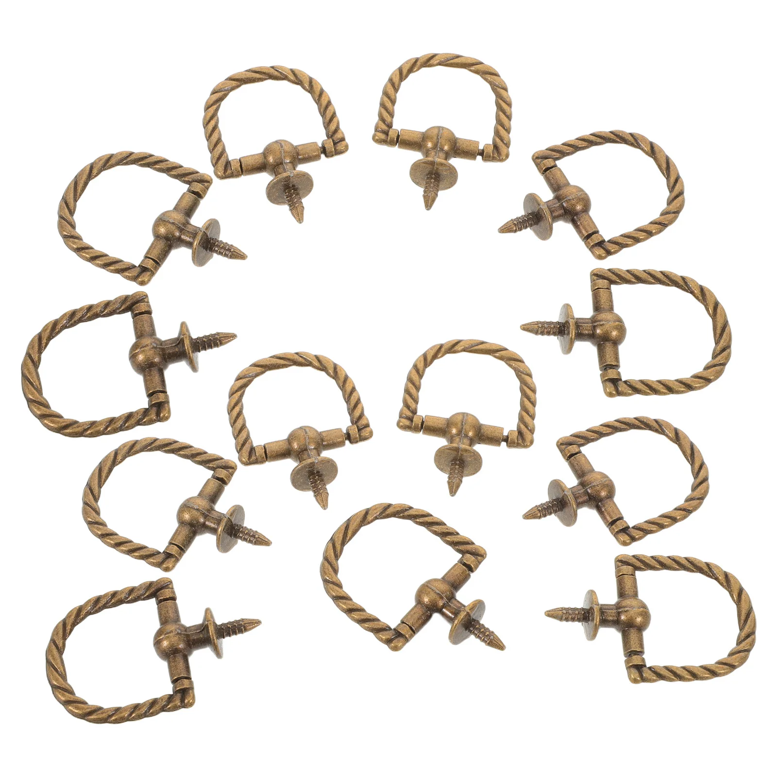 

20Pcs Retro Vintage Single Hole Zinc Alloy Drawer Pull Handles for Cabinet Dresser Kitchen Wardrobe Decorative Furniture