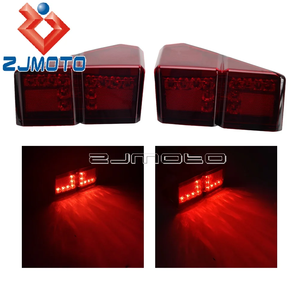 1Pair 12V UTV LED Taillight Waterproof Rear Brake Lamp OEM 2413766 / 2413767 For Polaris Ranger 1000 XP Crew NSTR 49 50S 2018-22