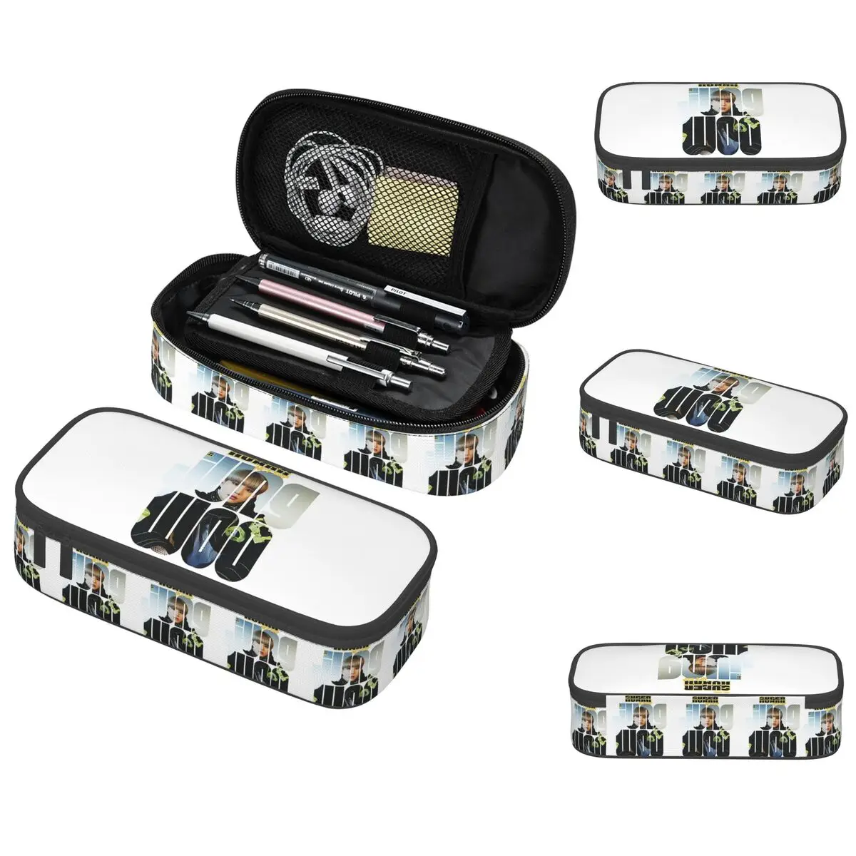 NCT 127 Jungwoo مقلمة بشري خارق للبنين بنات مدرسة صندوق القلم حقيبة أقلام رصاص لوازم مكتبية حقيبة حامل قلم