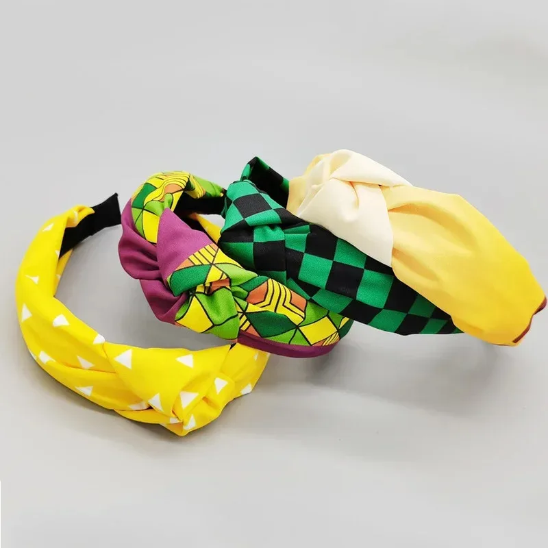 CyBundle الشعر عبر عقدة عقال Kochou Shinobu Nezuko Tsuyuri Kanao المحيطة الكورية موجة إكسسوارات الشعر تأثيري حلي