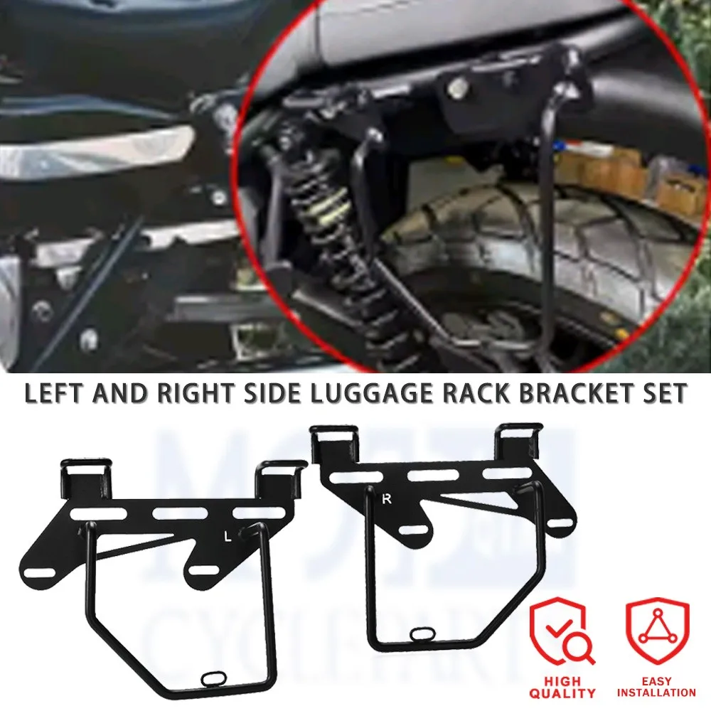 

For Kawasaki W400 W650 W800 VN250 Luggage Racks Saddle Bag Bracket Support Holder Left&Right Side Racks For XL883L XL1200NS