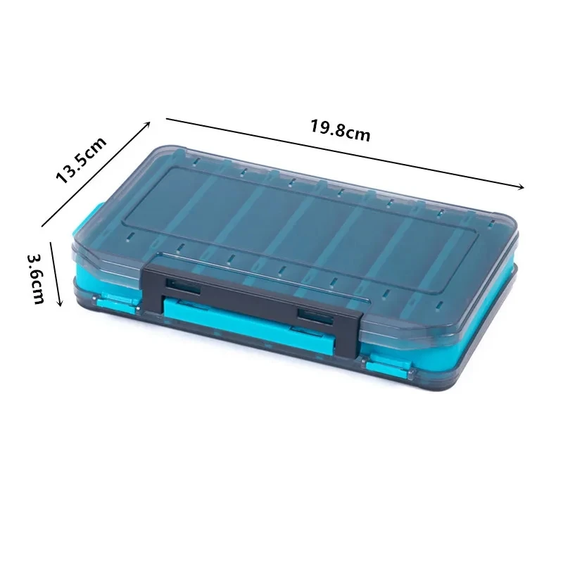 Waterproof Double Sided Fishing Tackle Box, Storage Carp Container Case, Artificial Fish Baits Lures Box, Fishing Equipment