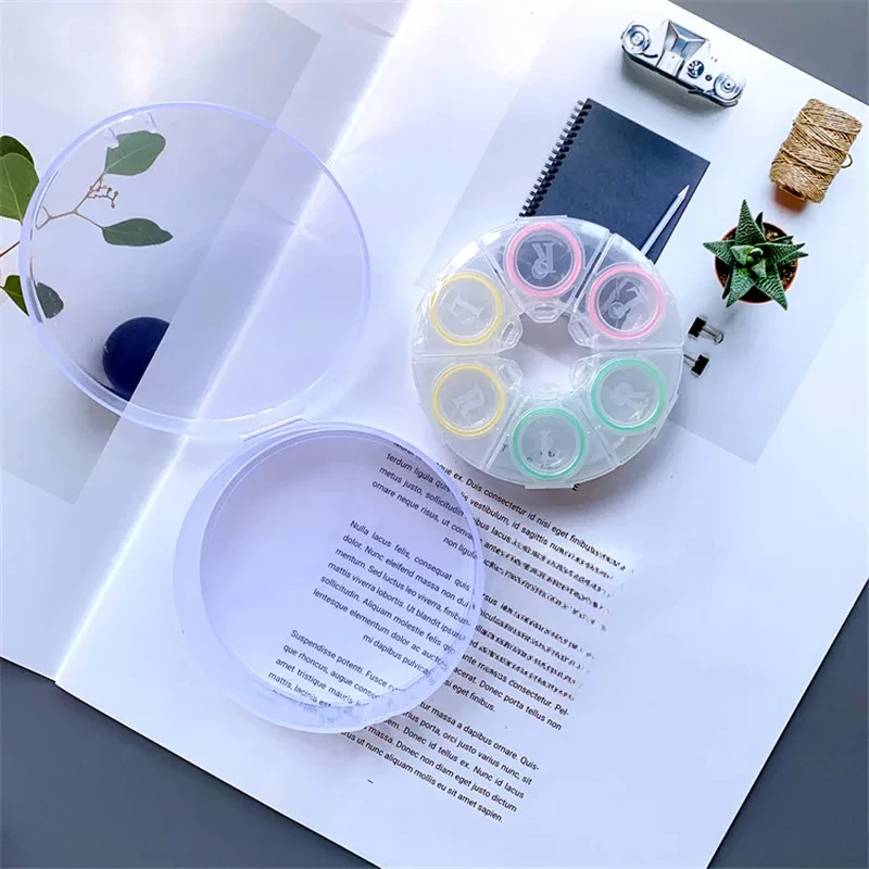 Contact Lens Case 6 Contact Lens Case Myopia Lens Care Case Color RL Companion Colored Contact Lenses