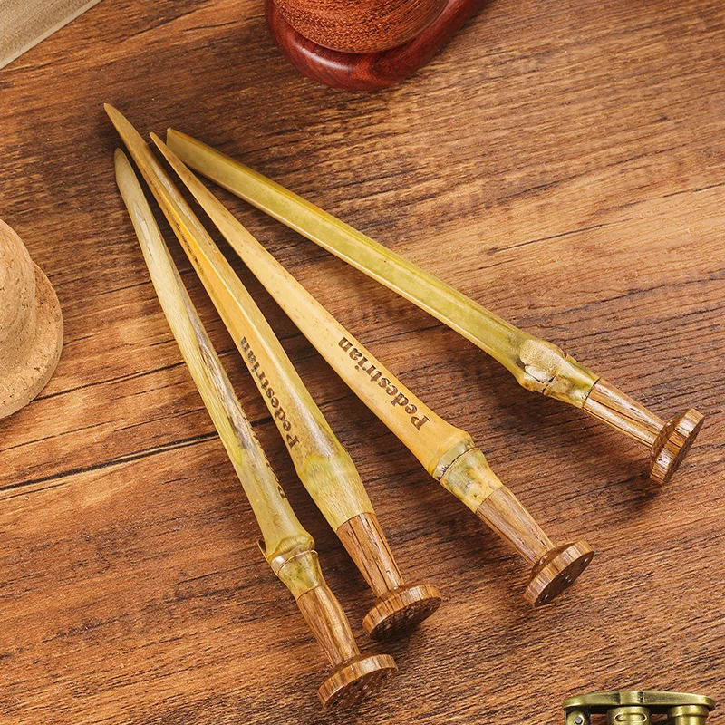 Bamboo-Joint Tamper Handmade From Natural Solid Wood Tobacco Smoking Pipe Cleaner Pipe Presser Pressing Rod Tool Accessories